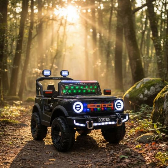 صورة سيارة كهربائية للأطفال بتصميم شرطي مميز